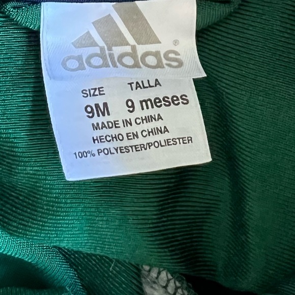 Adidas Boy’s Size 9 Months Blue and Green Zip Up Track Suit LNC - Picture 3 of 6